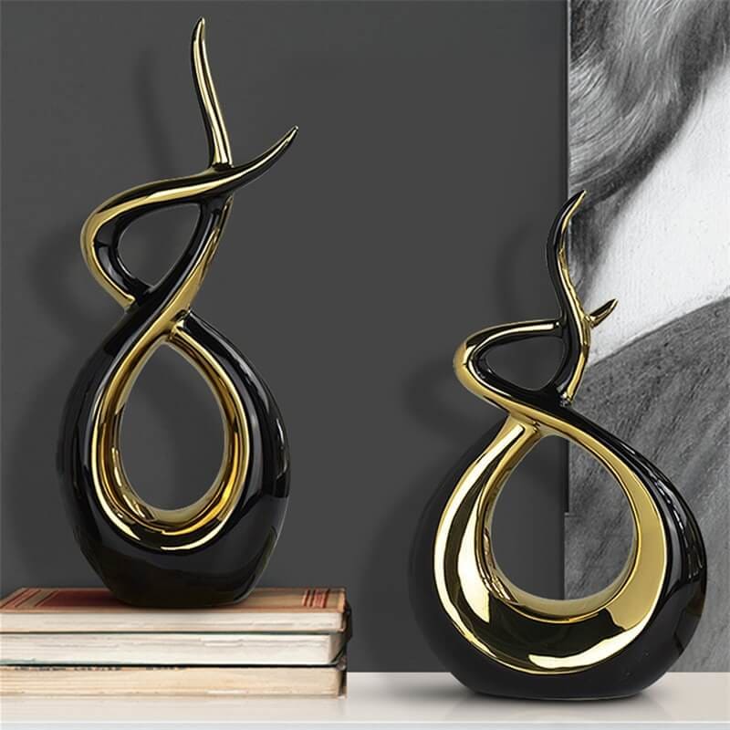 Abstract Sculpture <br/> Golden Embrace
