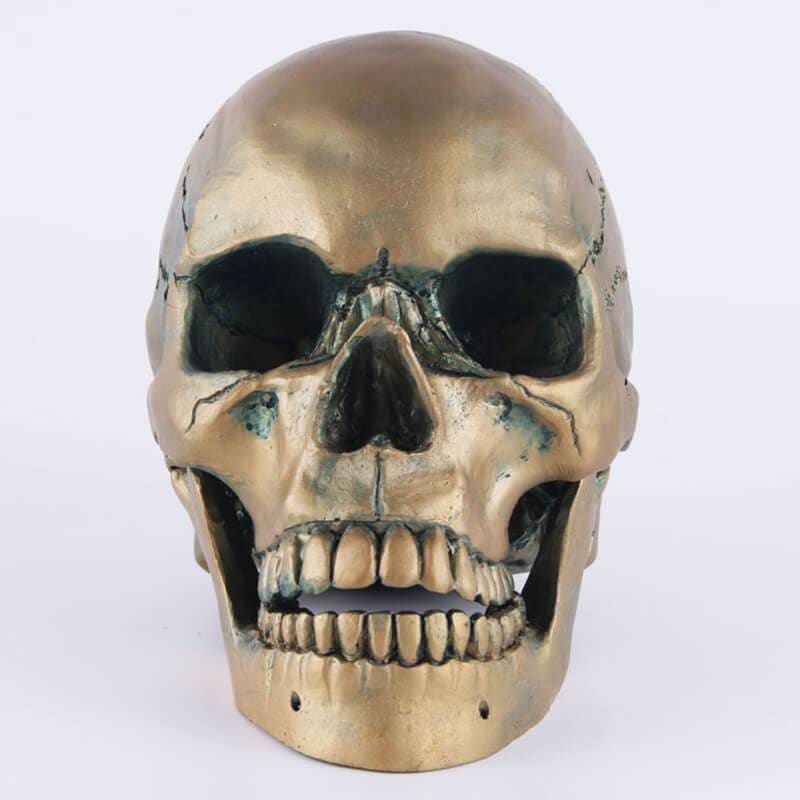 Skull Statue <br/> Bronze Skull 15 cm