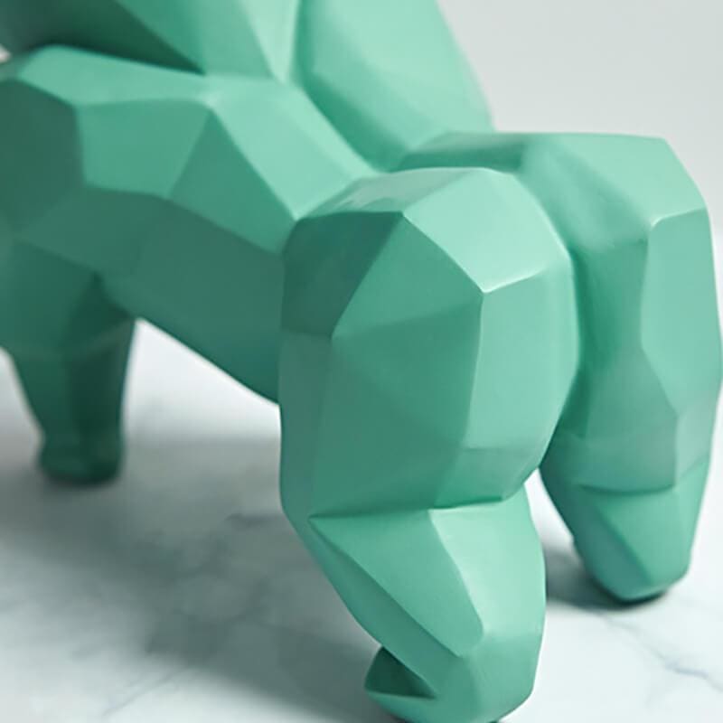 Origami Gorilla Statue, Resin, 22 cm