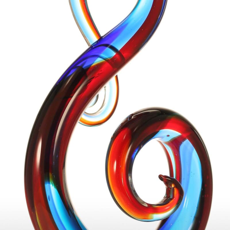 Modern Sculpture <br/> Multicolor Design Glass