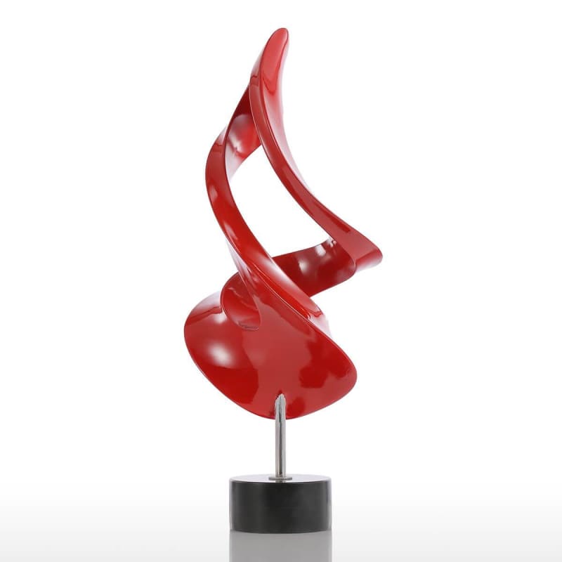 Abstract Sculpture <br/> Red Design 37 cm