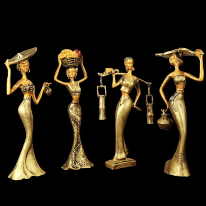 Woman Statue <br/> Retro Ladies 29/31 cm