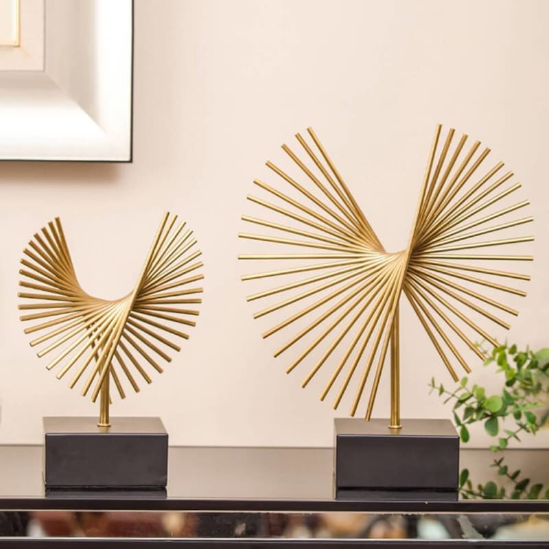 Metal Sculpture <br/> Gold Needles