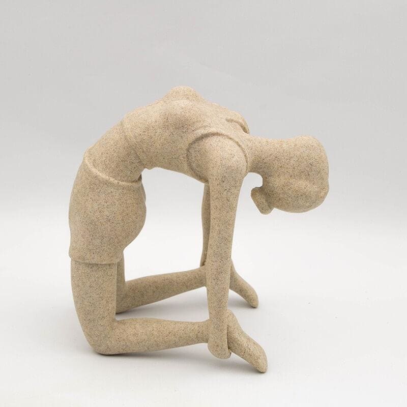 Woman Statue <br/> Zen Yogi Statue, Stone, 15 / 24 cm