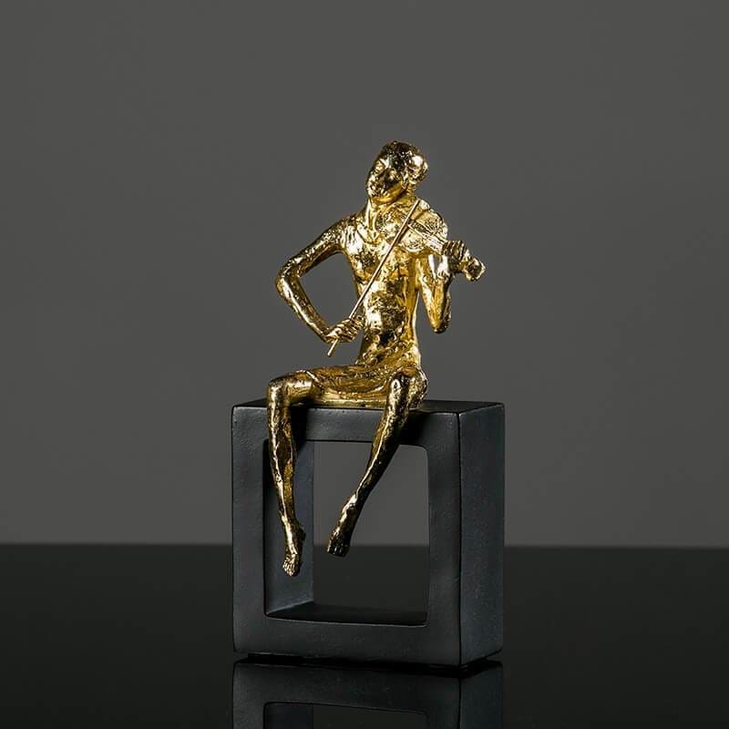 Woman Statue <br/> Design Musician 20 cm