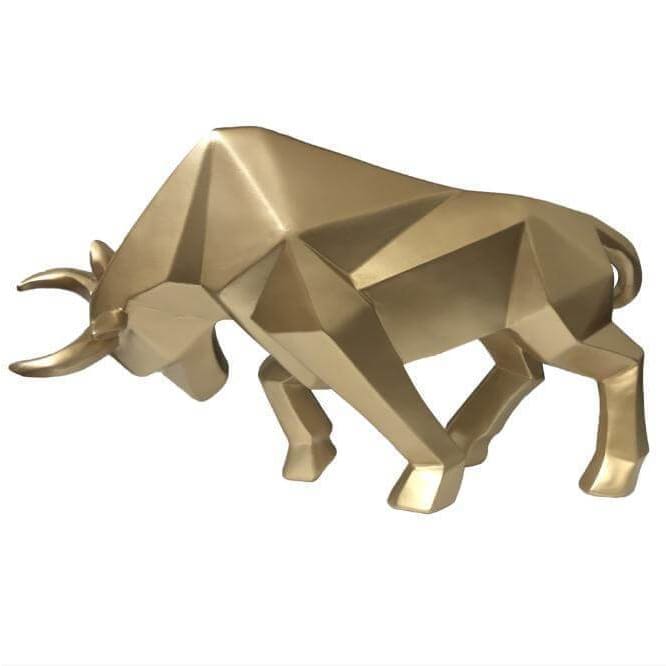 Origami Bull Statue 19 cm