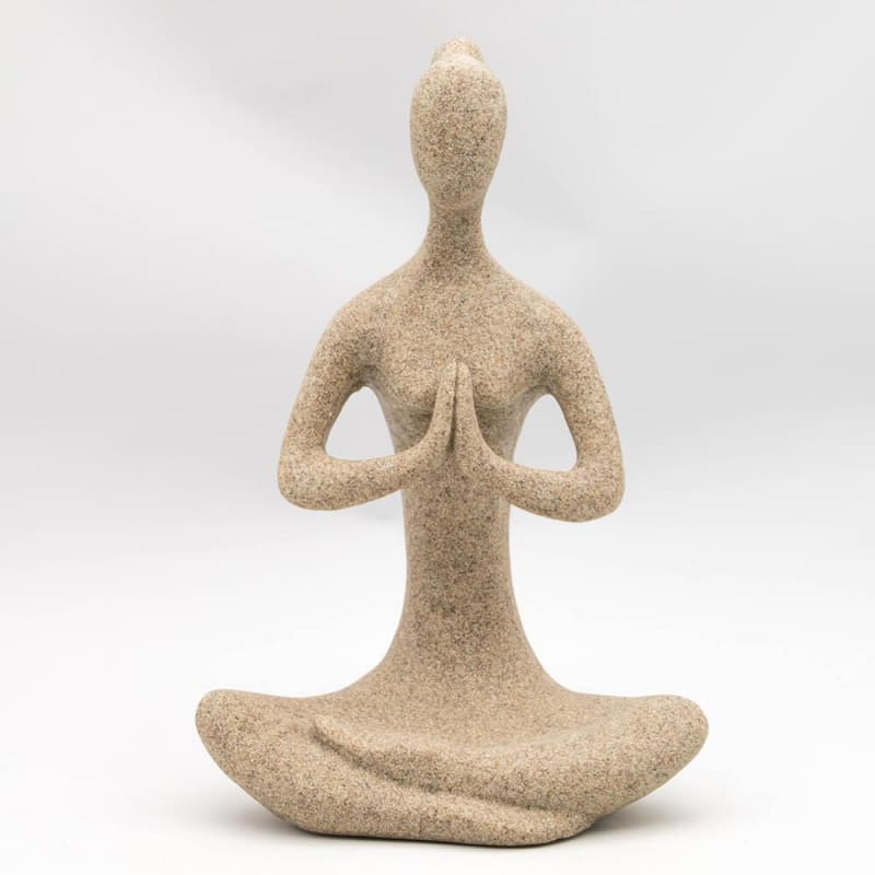 Woman Statue <br/> Zen Yogi Statue, Stone, 15 / 24 cm