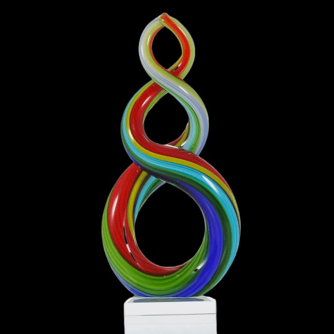 Contemporary Sculpture <br/> Multicolor Glass