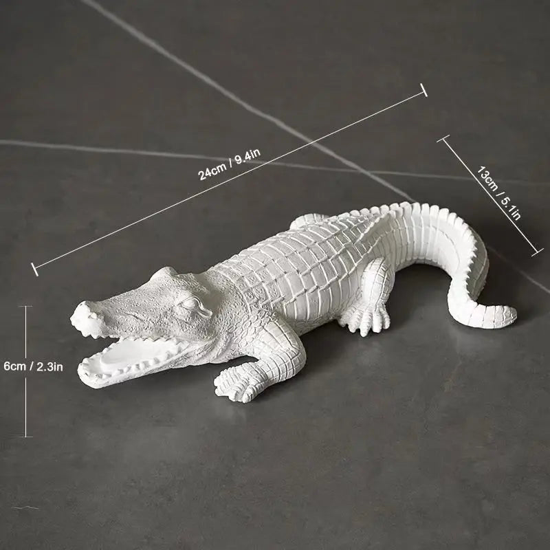Crocodile Statue 24 cm in Resin