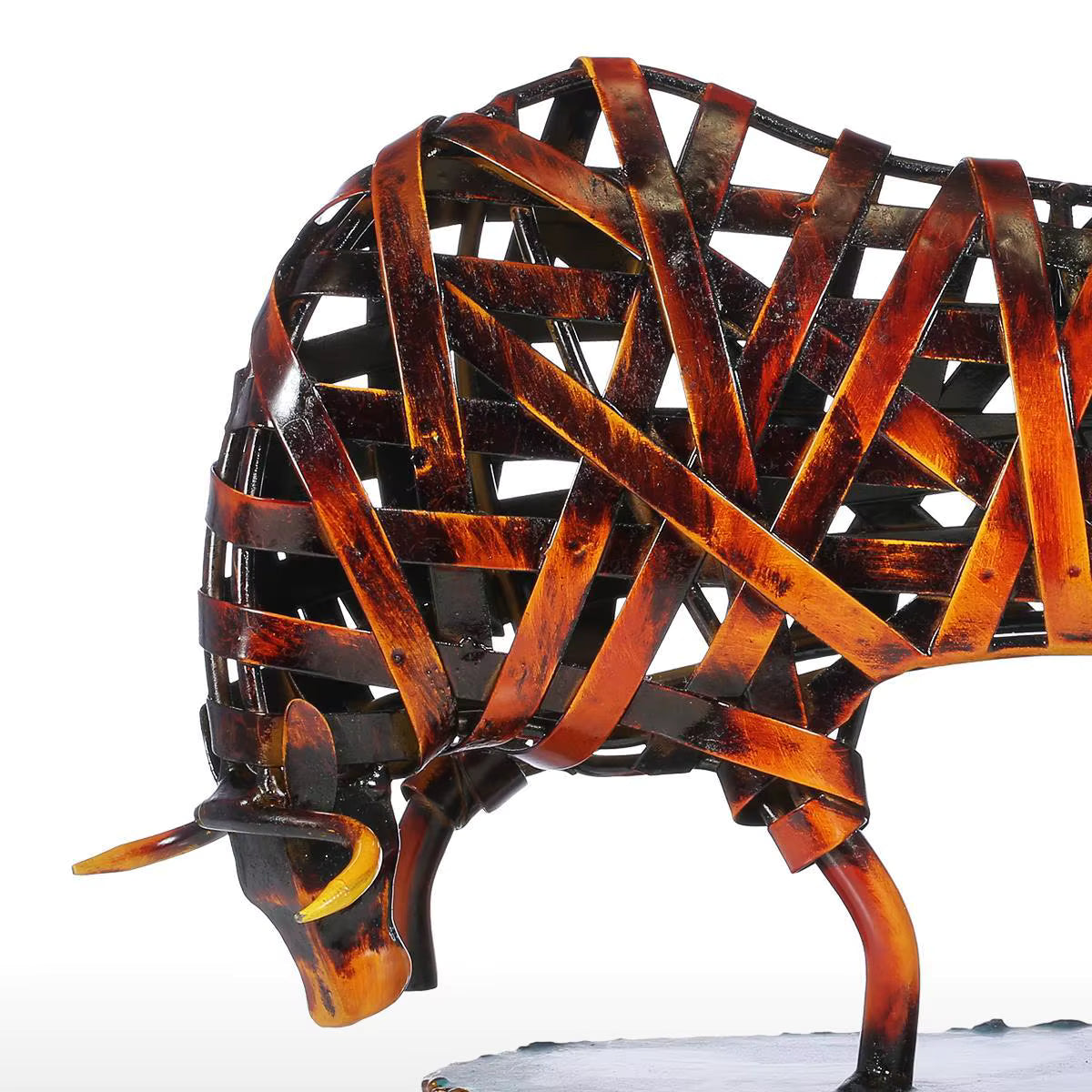 Rusty Bull Sculpture