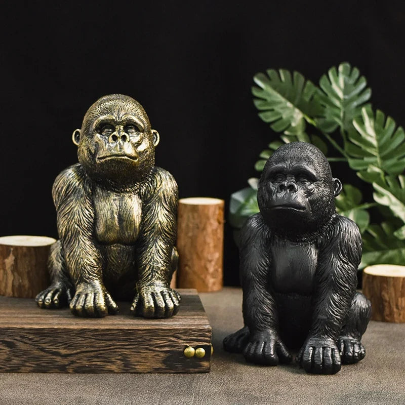 Black Gorilla <br> Statue 19 cm
