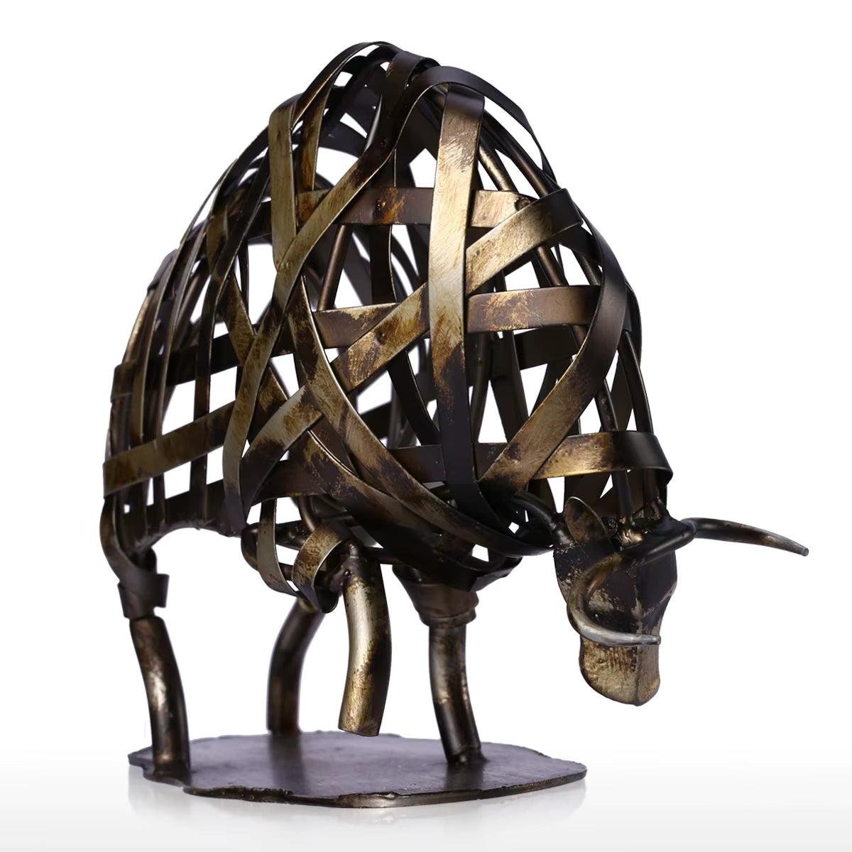 Rusty Bull Sculpture