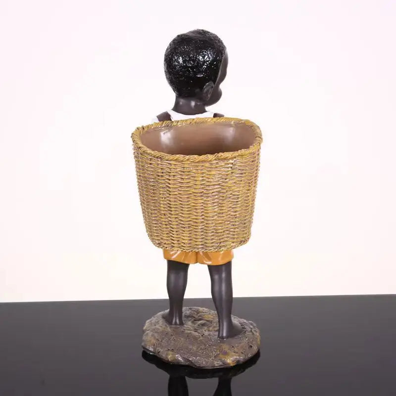 Black African <br> Statuette 28 cm