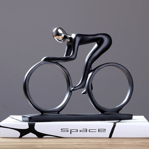Nordic Abstract Cyclist Sculpture