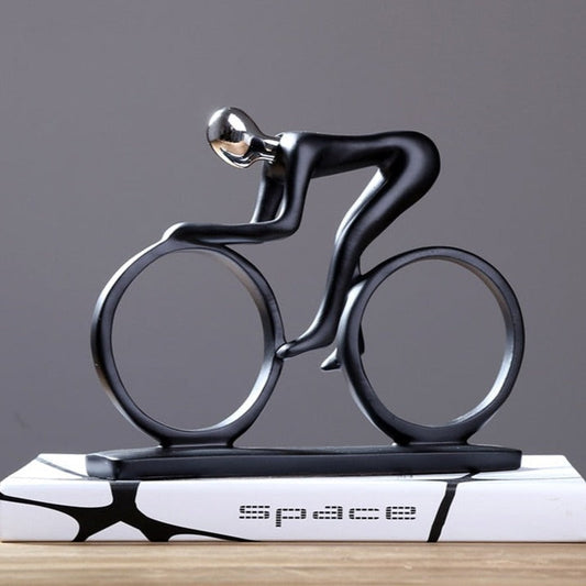 Nordic Abstract Cyclist Sculpture