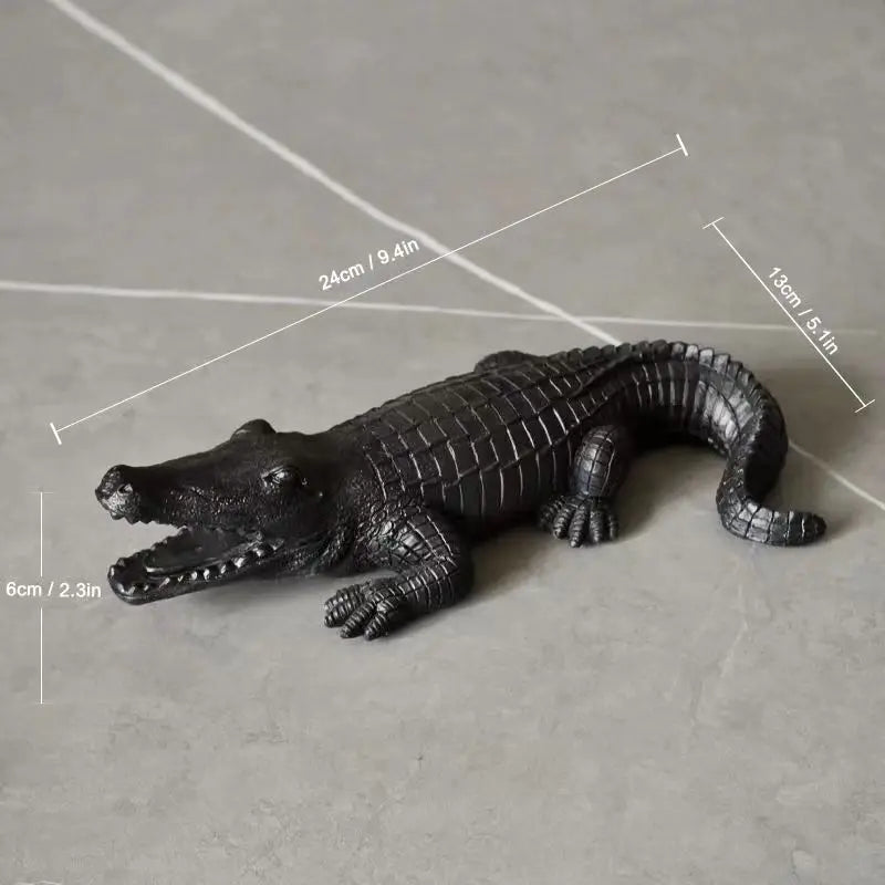 Crocodile Statue 24 cm in Resin