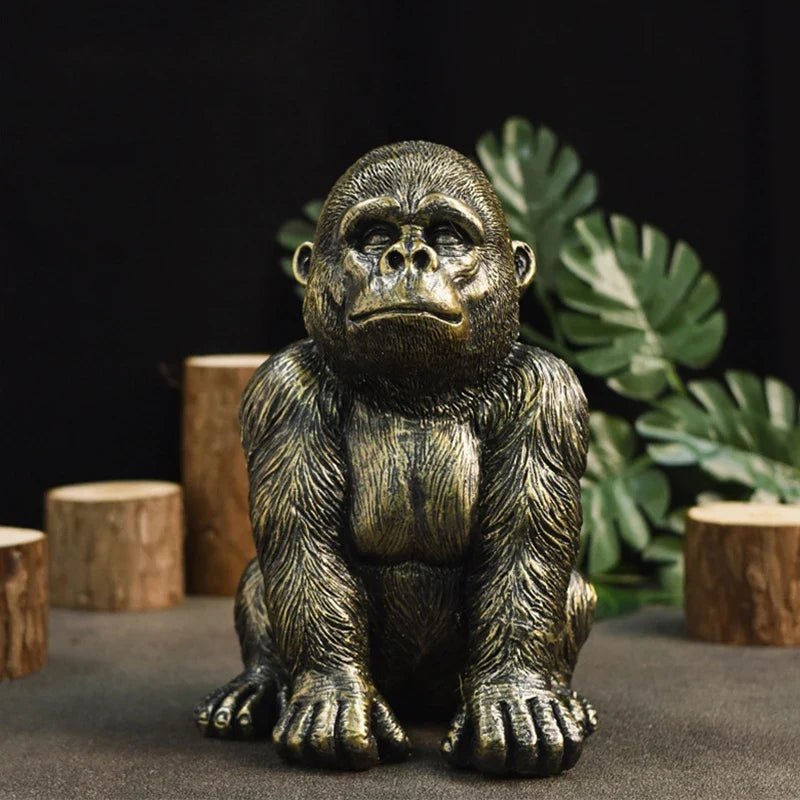 Black Gorilla <br> Statue 19 cm