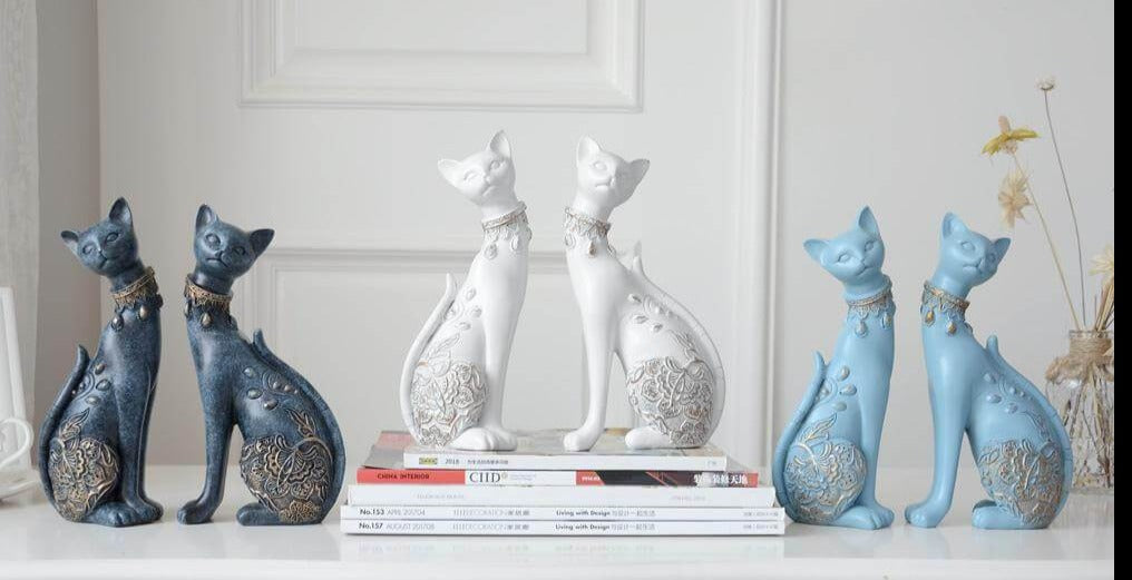 Cat Statue <br/> (Two Pieces)