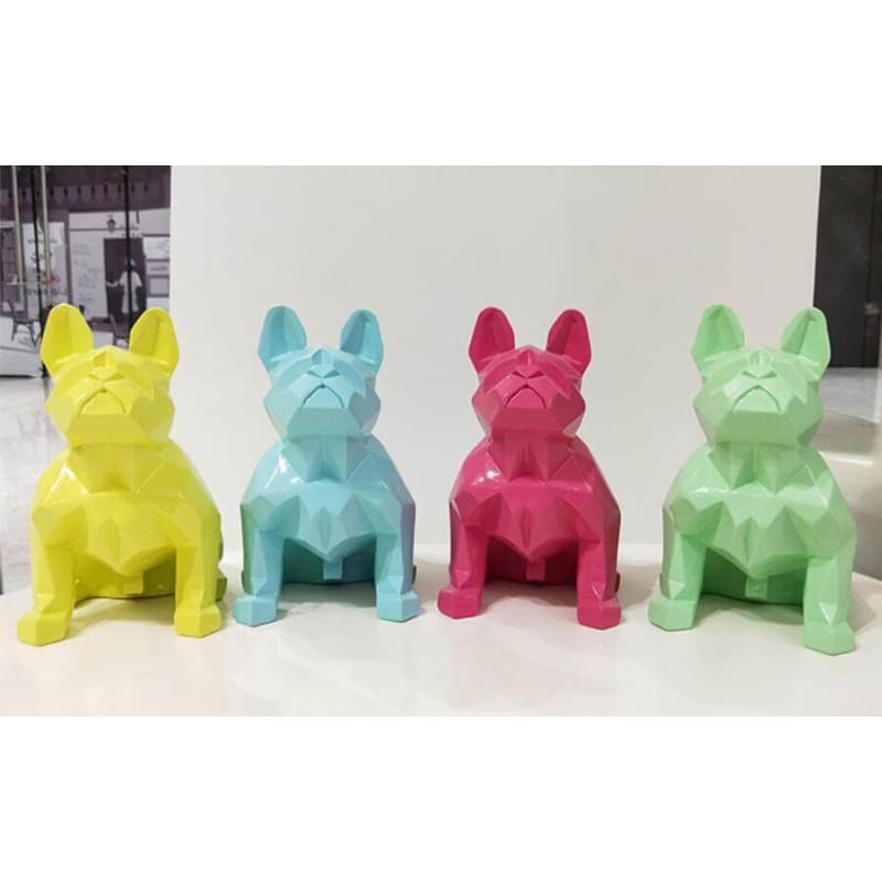 Bulldog Statue <br/> Origami 20 cm