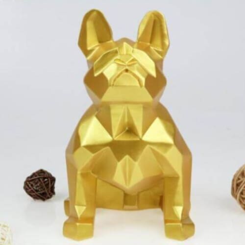 Bulldog Statue <br/> Origami 20 cm