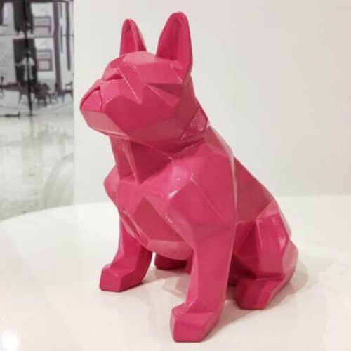 Bulldog Statue <br/> Origami 20 cm