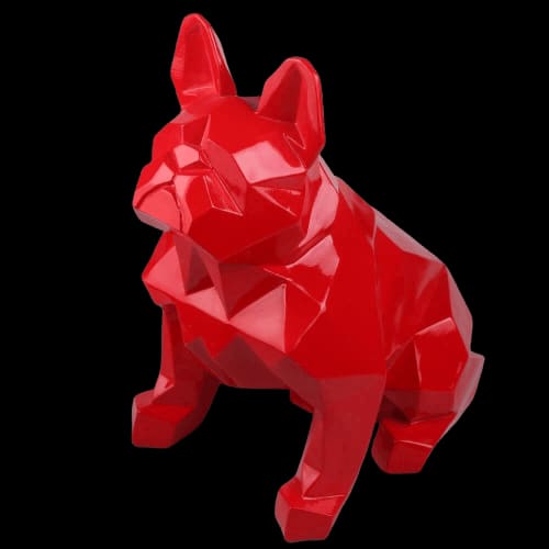 Bulldog Statue <br/> Origami 20 cm