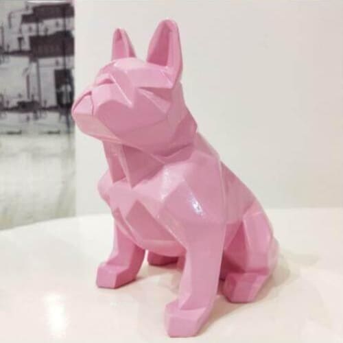 Bulldog Statue <br/> Origami 20 cm