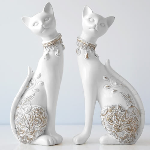 Cat Statue <br/> (Two Pieces)
