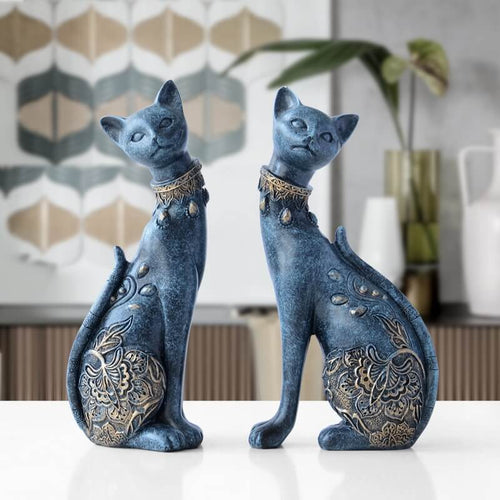 Cat Statue <br/> (Two Pieces)