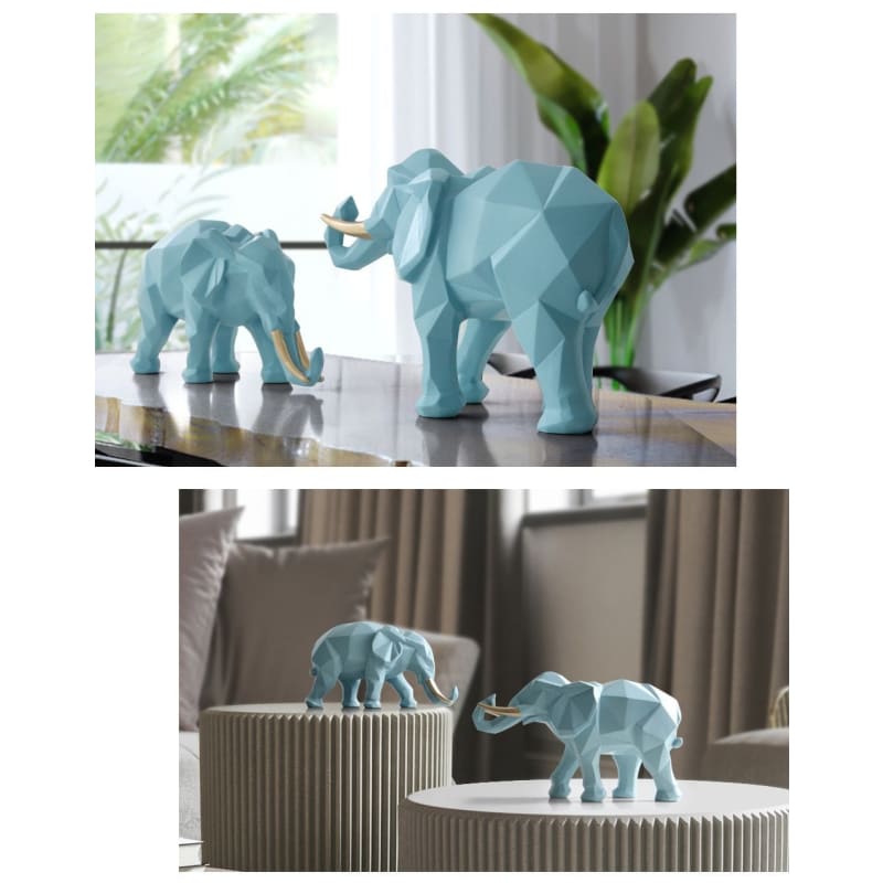 Elephant Decor Statue <br/> Duo