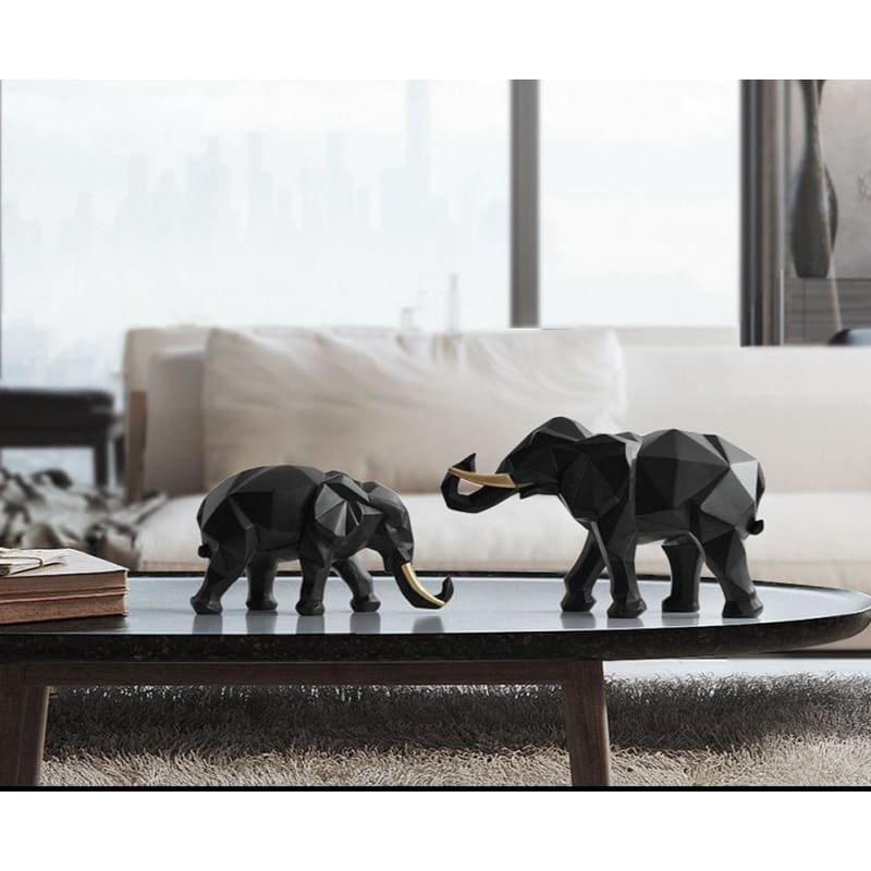 Elephant Decor Statue <br/> Duo