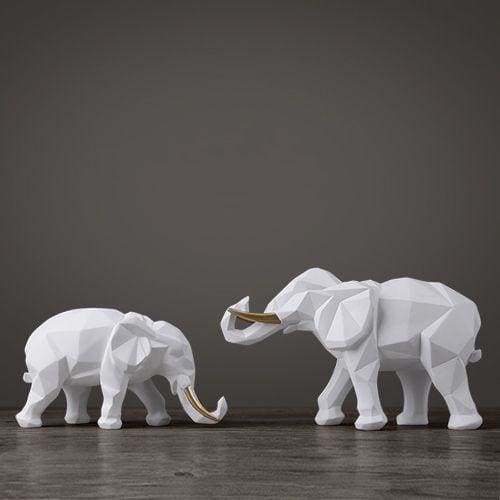 Elephant Decor Statue <br/> Duo