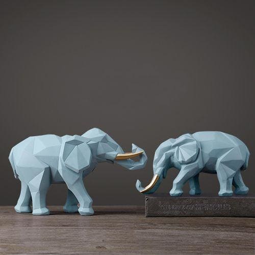 Elephant Decor Statue <br/> Duo