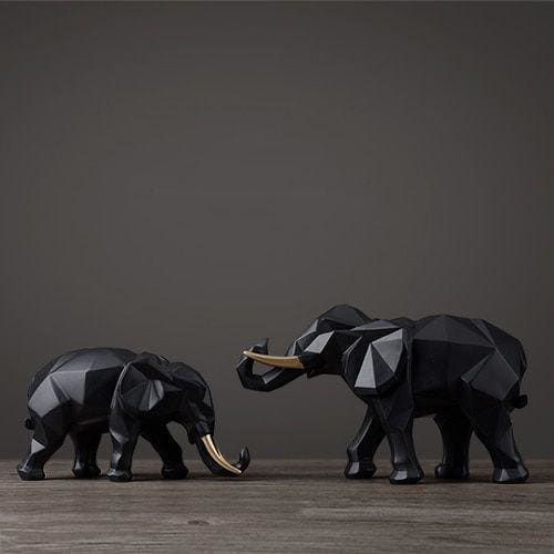 Elephant Decor Statue <br/> Duo