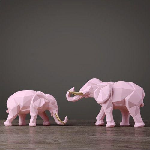 Elephant Decor Statue <br/> Duo