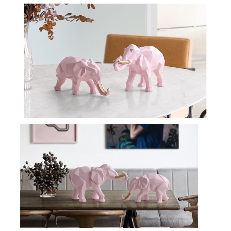 Elephant Decor Statue <br/> Duo