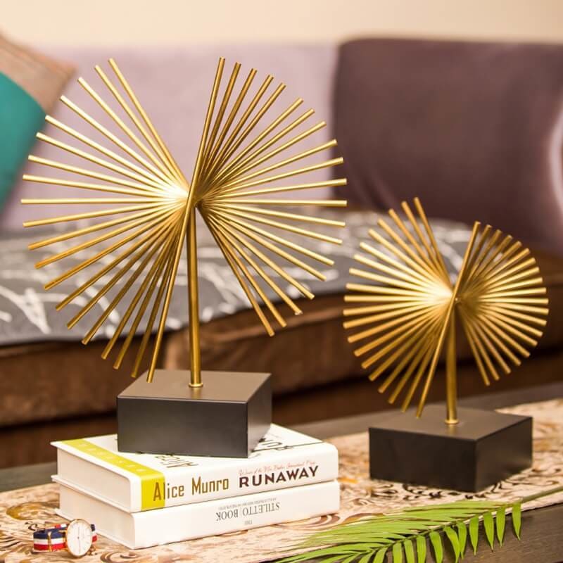 Metal Sculpture <br/> Gold Needles