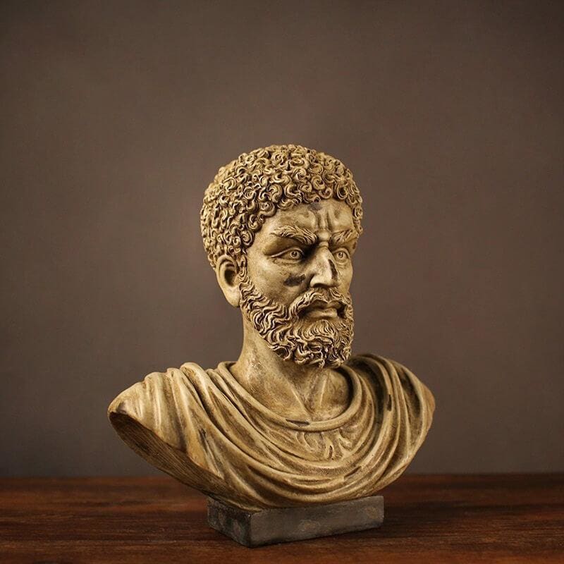 Caesar Statue <br/> Marcus Aurelius, Bronze Effect, 30 cm