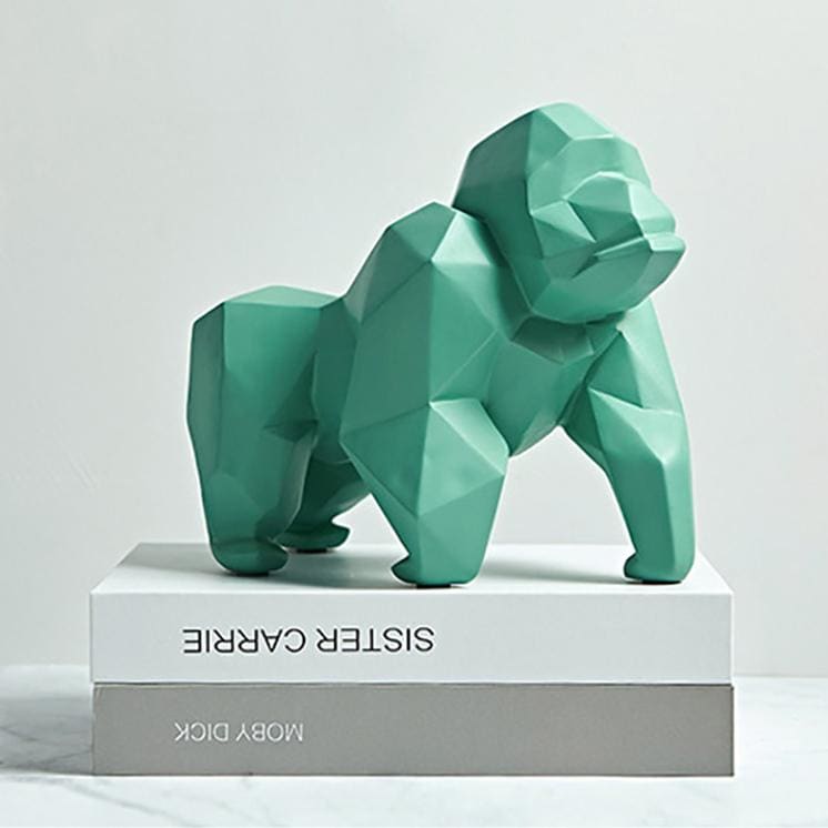 Origami Gorilla Statue, Resin, 22 cm