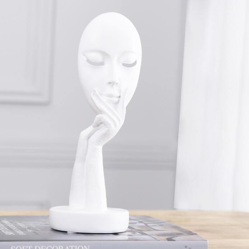 Contemporary Sculpture <br/> Pensive Woman Face