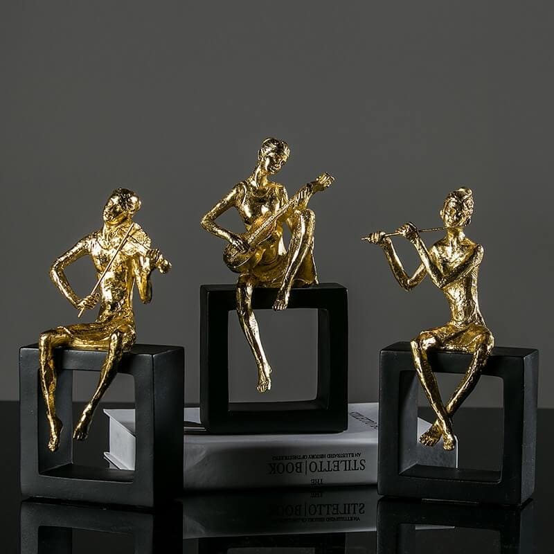 Woman Statue <br/> Design Musician 20 cm