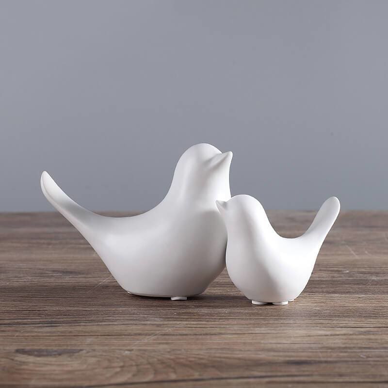 Bird Statue <br/> Ceramic (Duo)