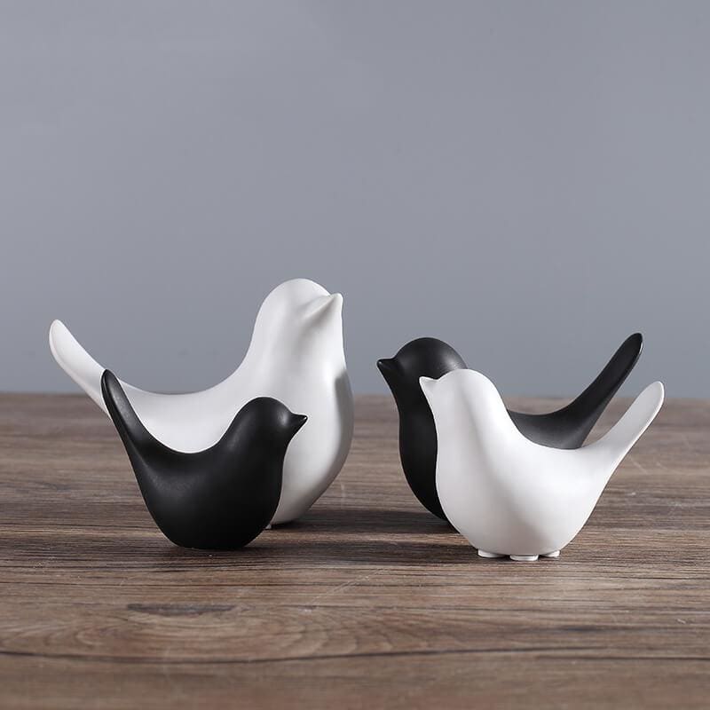 Bird Statue <br/> Ceramic (Duo)