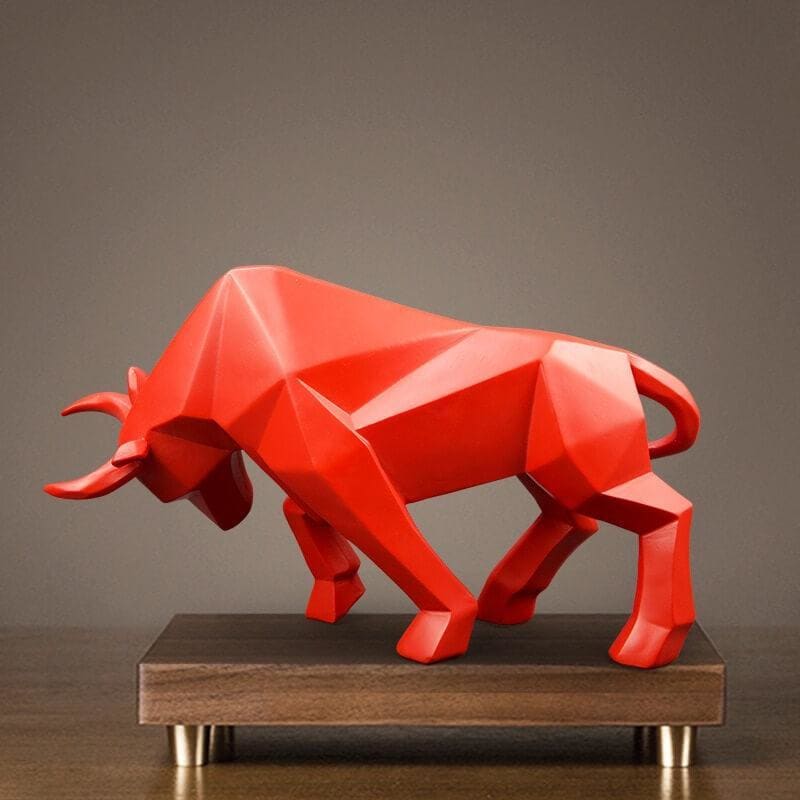 Origami Bull Statue 19 cm