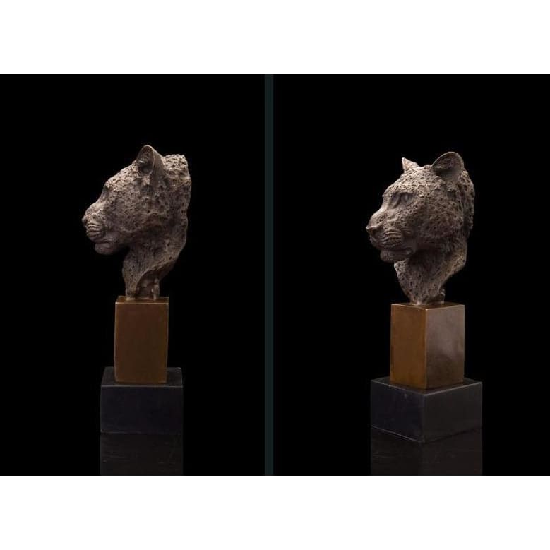 Bronze Panther Sculpture <br/> Deluxe Replica 21 cm