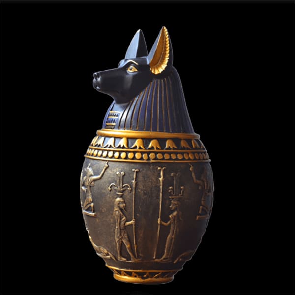 Anubis Canopic Vase <br> Sons of Horus