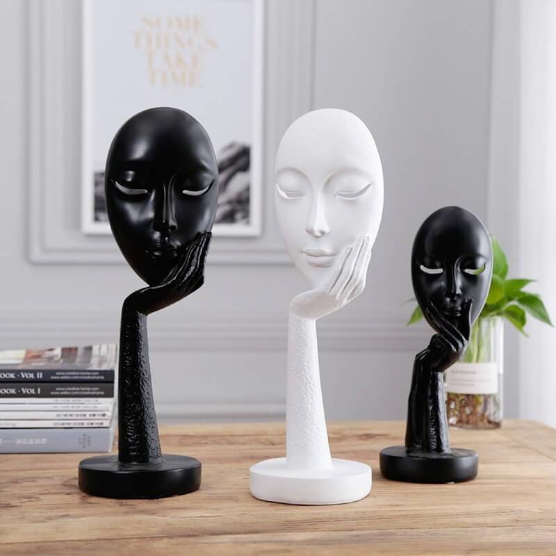Contemporary Sculpture <br/> Pensive Woman Face