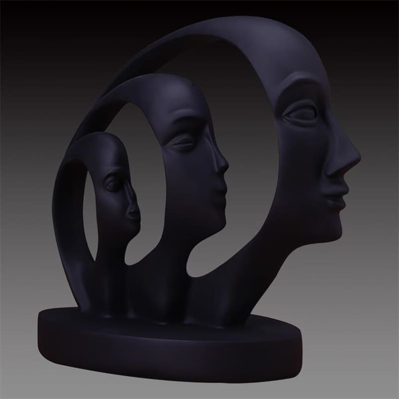 Man Statue <br/> Abstract Face Trio