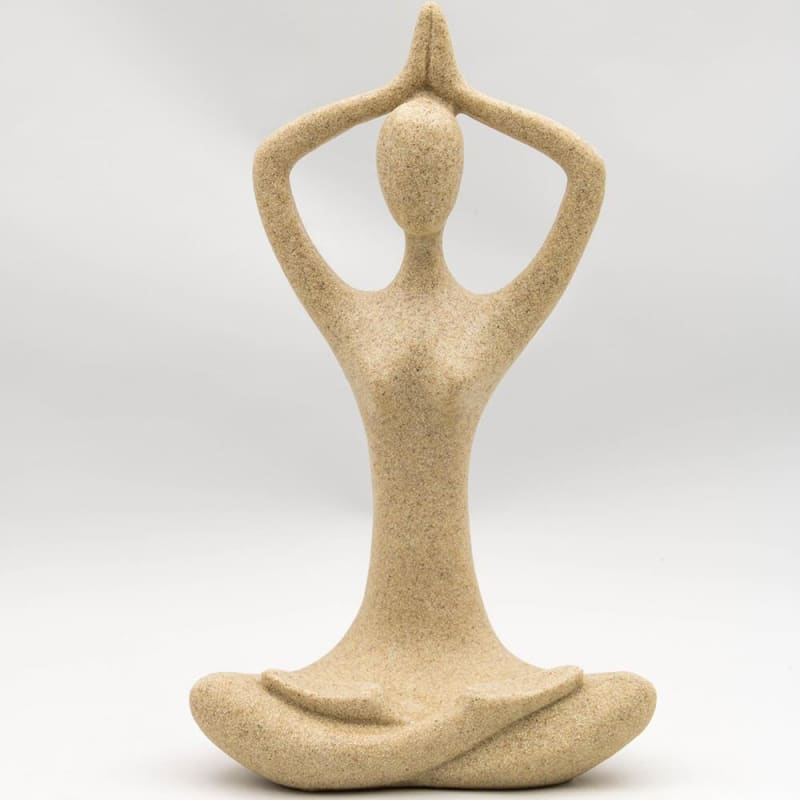 Woman Statue <br/> Zen Yogi Statue, Stone, 15 / 24 cm