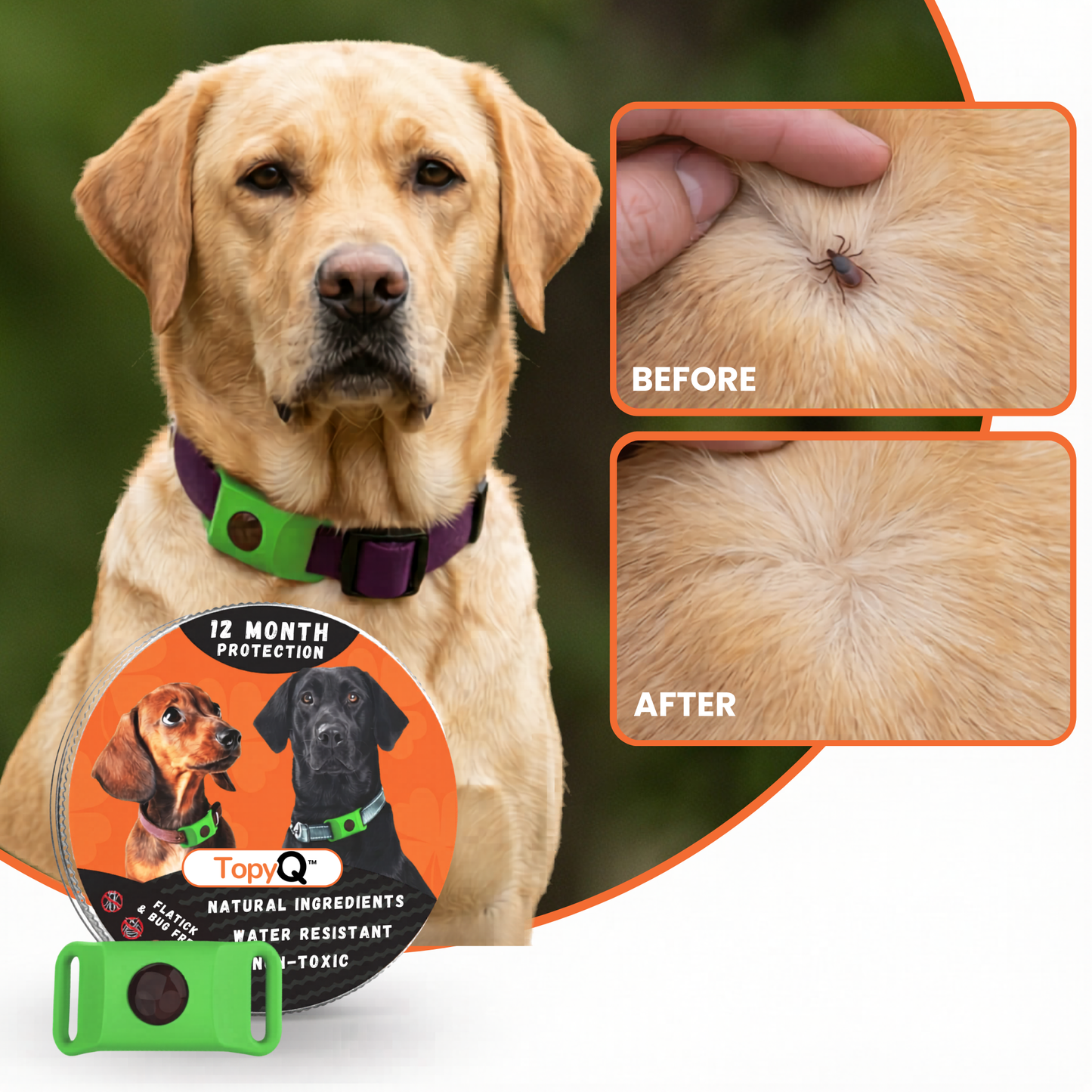 TopyQ™ 12 Months Flea and Tick Free for Dogs